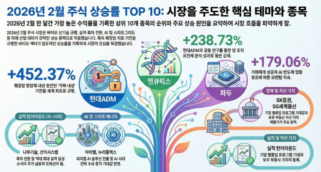 2월 주식 수익률 랭킹