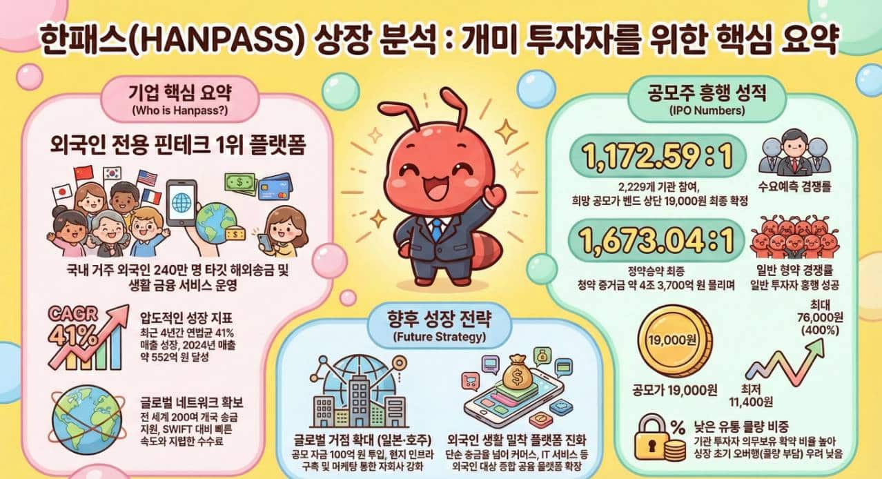 한패스 공모주 상장일 공모가 19000원 핵심 분석