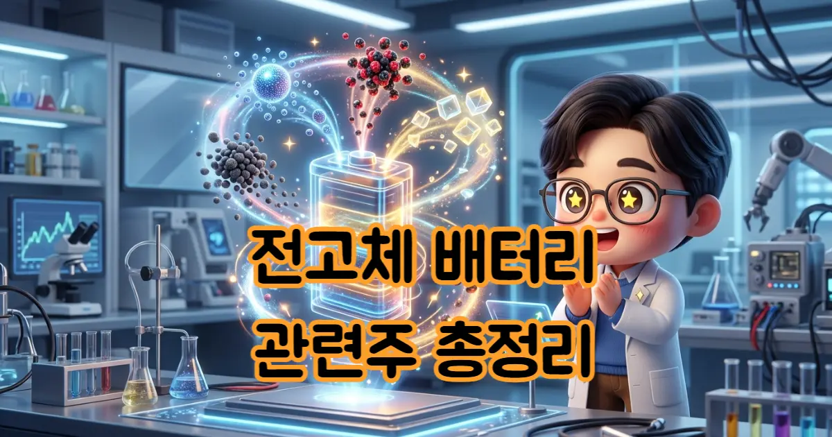 전고체 배터리 관련주 총정리