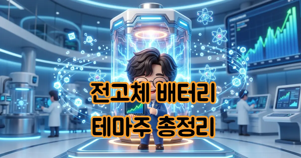 전고체 배터리 테마주 총정리