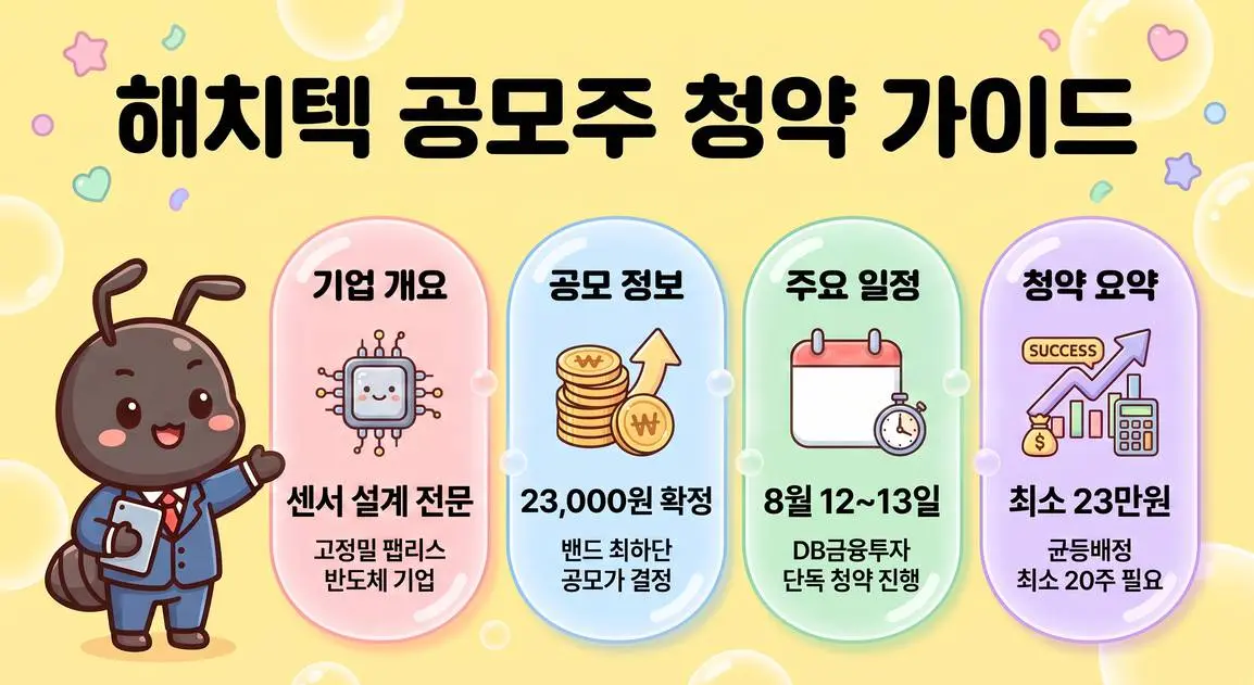 해치텍 청약 관련주 흐름